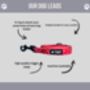 Red Heart Dog Collar And Lead, thumbnail 2 of 6