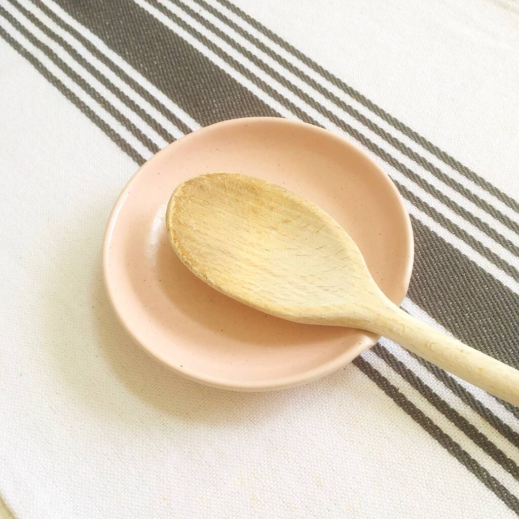 Pink Ceramic Spoon Rest ~ Boxed, 1 of 7
