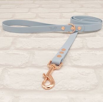 Waterproof Dog Collar And Lead Set Pastel Blue, 3 of 3
