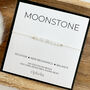 Moonstone Silk Bracelet June Birthstone Jewellery, thumbnail 1 of 4