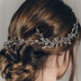 Swarovski Crystal And Pearl Wedding Hair Vine Lily, thumbnail 2 of 11