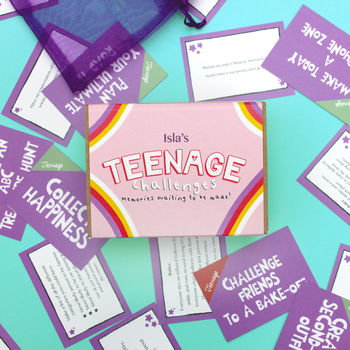 Personalised Teenage Girl Gift Challenges Game, 3 of 3