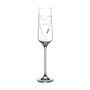 Personalised Hearts Champagne Flute With Crystals, thumbnail 1 of 5