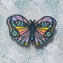Pastel Rainbow Butterfly Enamel Pin Badge, thumbnail 1 of 10