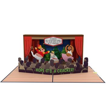 The Buttcracker! Funny Christmas Card With Cheeky 3D Pop Up Nutcracker Scene, 8 of 11