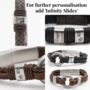 Memorial Brown Braided Leather Jewellery Ashes Urn Bracelet, thumbnail 4 of 10