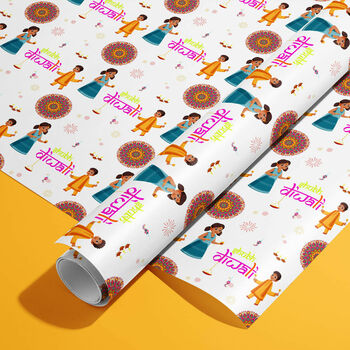 Kids Diwali Wrapping Paper, 2 of 4