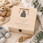 Personalised Baby Boy Dungarees Keepsake Box, thumbnail 4 of 7