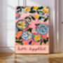 Bon Appétit Summer Food Art Print, thumbnail 1 of 3