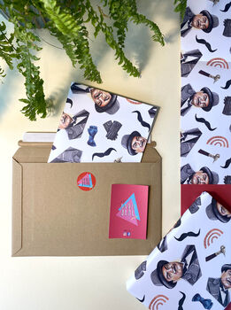 Poirot Inspired Wrapping Paper, Detective Gift Wrap, 5 of 7