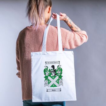 Tote Bag With Personalised Coat Of Arms, 6 of 7
