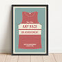 Personalised Running Vest Print With Stripes, thumbnail 3 of 5