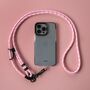 Pink Stripe Adjustable Phone Strap Universal Crossbody Rope Lanyard, thumbnail 1 of 3