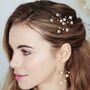 Star Swarovski Earrings And Hair Pins Set Lunaria, thumbnail 1 of 8