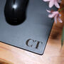 Personalised Initials Vintage Leather Mouse Pad, thumbnail 4 of 12