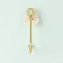 G Decor Petaline Handcrafted Mother Of Pearl Wall Hook With Brass Hanger, thumbnail 4 of 4