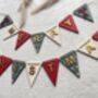 Handcrafted Wooden Christmas Tree Bunting Garland For Festive Home Decor, thumbnail 1 of 8