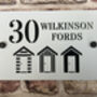 Personalised Beach Huts Design House Sign Acrylic, thumbnail 7 of 9