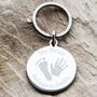 Engraved Keyring With Prints 'My Heart Belongs To..', thumbnail 2 of 4