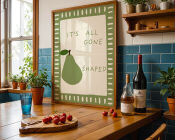 It's All Gone Pear Shaped Art Print, 3 of 6