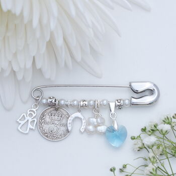 Bridal Charm Pin Keepsake Wedding Gift, 4 of 11