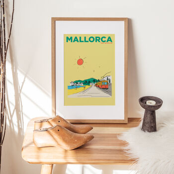 Personalised Mallorca Travel Illustration Print, 3 of 5