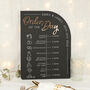 Modern Arch Acrylic Wedding Order Of The Day Timeline, thumbnail 2 of 5