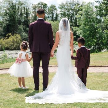 Handmade Sparkly Tulle Heart Back Flower Girl Dress, 11 of 11