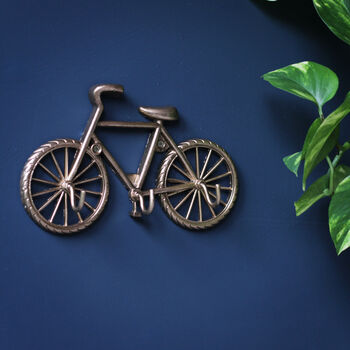 Gold Metal Bike Bicycle Triple Hook, 3 of 3