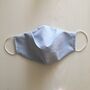 Men's Silk Lined Upcycled Cotton Face Mask, thumbnail 2 of 12