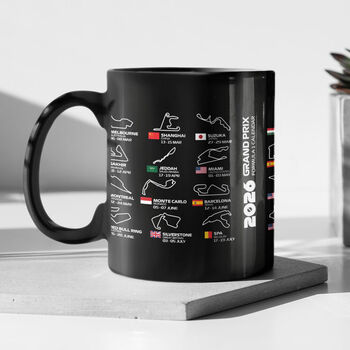 F1 Formula One 2026 Calendar Track T Shirt Gift For Him, 2 of 2