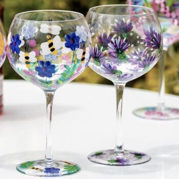 Hand Painted Gin Glasses, 2 of 5
