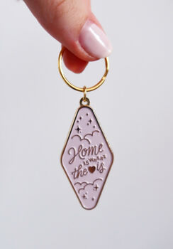 Home Is Where The Heart Is Keyring | Housewarming Gift, 6 of 7