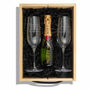 Mini Moet Champagne And Personalized Engraved Flute Set, thumbnail 1 of 5