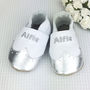 Personalised Metallic Christening Brogues Baby Shoes, thumbnail 2 of 8