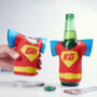 Personalised Superhero Shirt Can Cooler, thumbnail 2 of 6