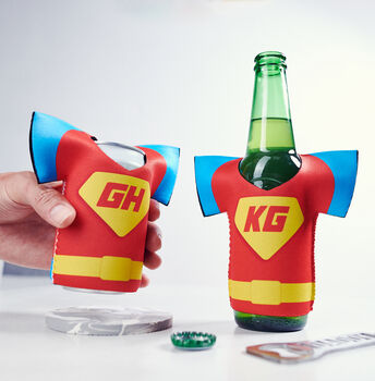 Personalised Superhero Shirt Can Cooler, 2 of 6