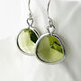 Peridot August Birthstone Drop Earrings, thumbnail 2 of 3