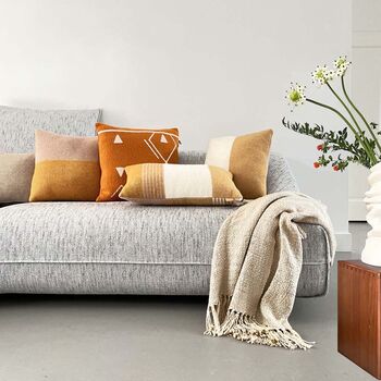 Festivity Wool Cushion Yellow Rectangle, 5 of 6