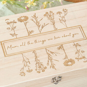 Personalised Mother's Day Floral Keepsake Box, 3 of 7