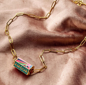 Enamel Amour Necklace, 7 of 11