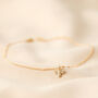 Gold Plated Bee Charm Anklet, thumbnail 3 of 4