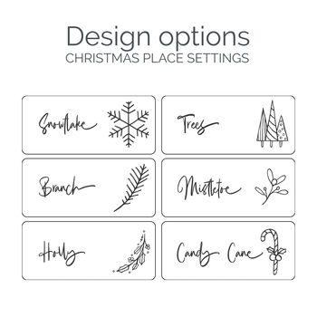 Personalised Christmas Place Setting | Silver, 12 of 12