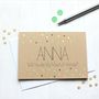 Personalised 'Be My Maid Of Honour' Wedding Card, Gold, thumbnail 3 of 4