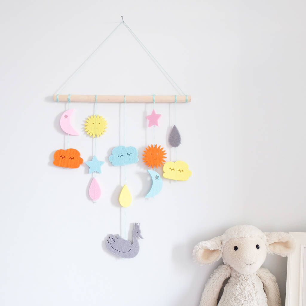 Felt Nursery Wall Hanger By SNACKZILLA