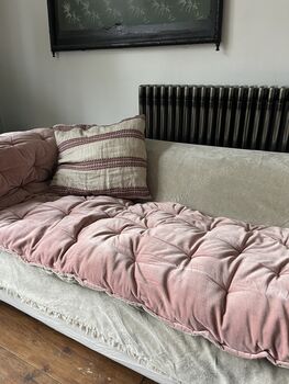Maitri: Velvet And Linen Mattress Rose, 8 of 11