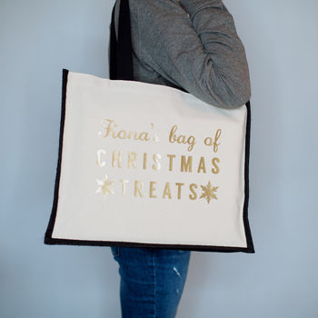 Personalised Christmas Treats Bag, 2 of 2