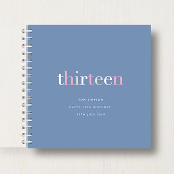 Personalised 13th Birthday Memory Book, 10 of 12