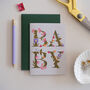 Baby Card Folk Floral Letters, thumbnail 2 of 2