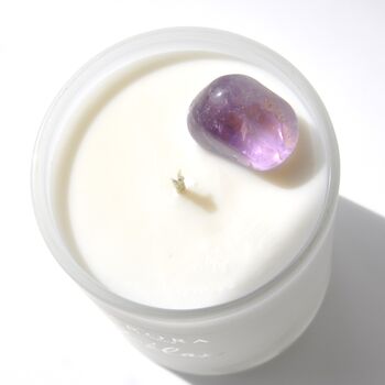 Relax Amethyst Crystal Candle For Relaxing And De Stress, 5 of 6